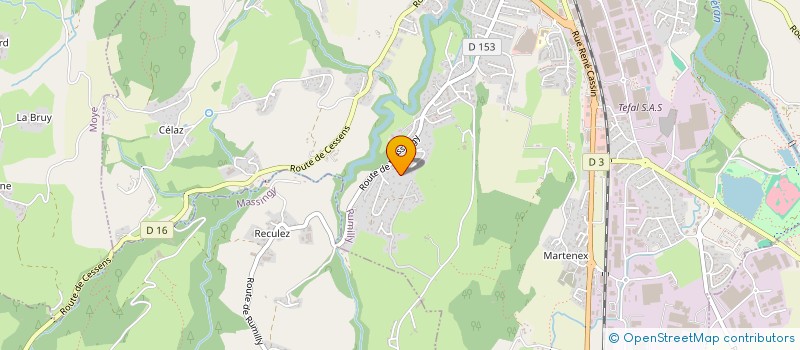 localisation de l'entreprise LES BALCONS DE L'ALBANAIS  RUMILLY