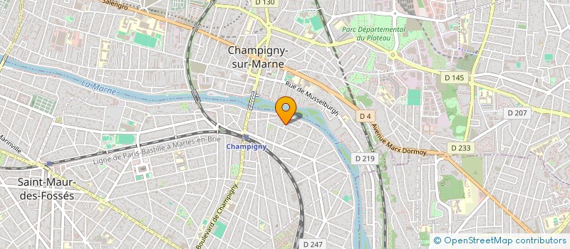 localisation de l'entreprise LES BALCONS DE LA MARNE à SAINT-MAUR-DES-FOSSES