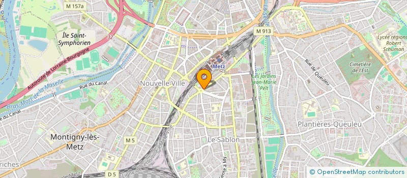 localisation de l'entreprise LES BALCONS DE METZ  METZ