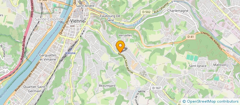 localisation de l'entreprise LES BALCONS DE SAVIGNY  VIENNE