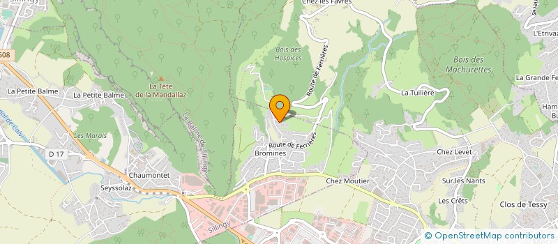 localisation de l'entreprise LES BALCONS DES BROMINES  SILLINGY