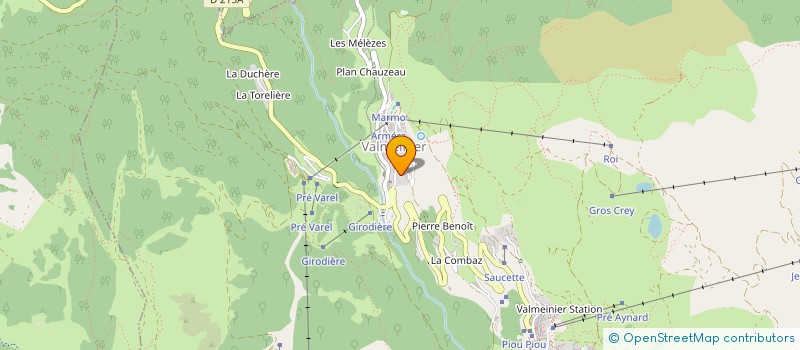 localisation de l'entreprise LES BALCONS DES MINES  VALMEINIER