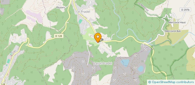 localisation de l'entreprise LES BALCONS DU MONT LOZERE  LAVAL-PRADEL