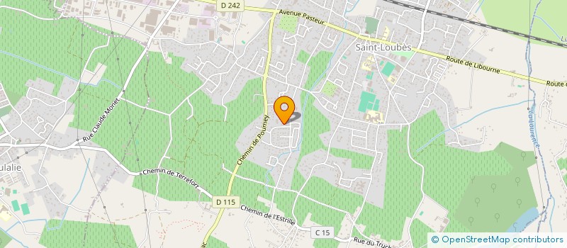 localisation de l'entreprise LES BALEARES  SAINT-LOUBES