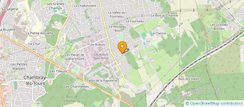 localisation de l'entreprise LES BALEINES A BICYCLETTE  SAINT-AVERTIN