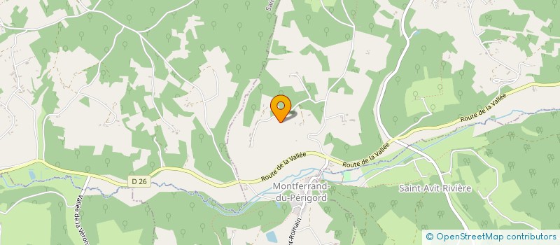 localisation de l'entreprise LES BALEINES ROSES  MONTFERRAND DU PERIGORD