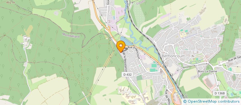 localisation de l'entreprise LES BALI  BETHONCOURT