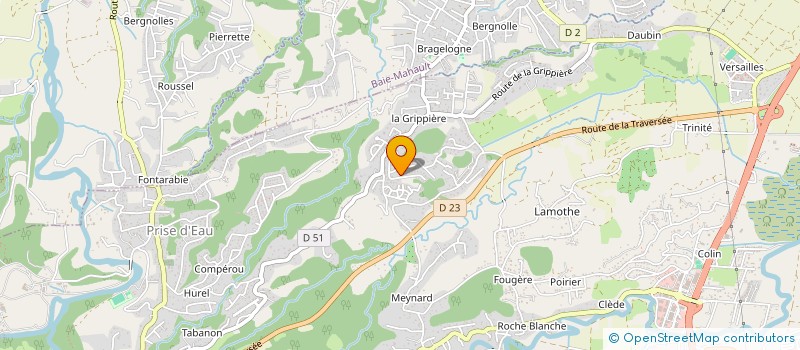 localisation de l'entreprise LES BALISIERS DE BELAIR à PETIT-BOURG