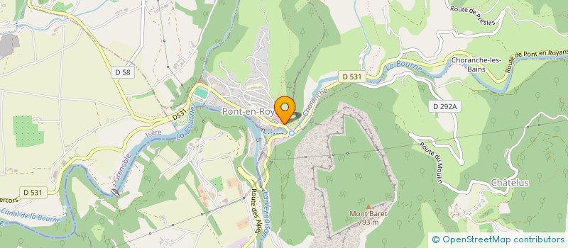 localisation de l'entreprise LES BALLAFONS  PONT-EN-ROYANS