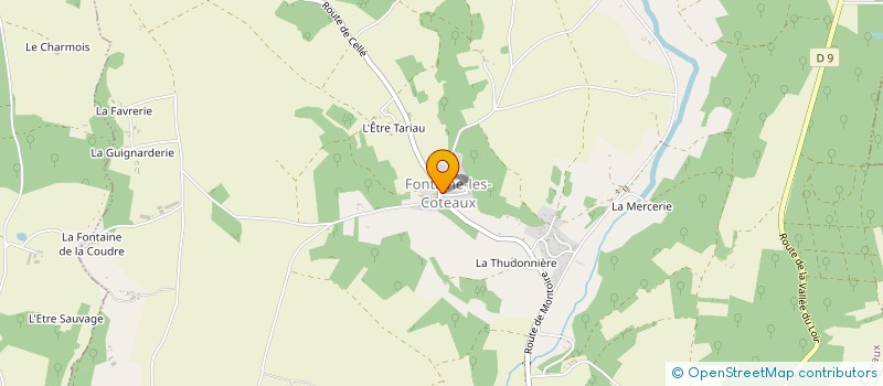 localisation de l'entreprise LES BALLANDIERS  FONTAINE-LES-COTEAUX