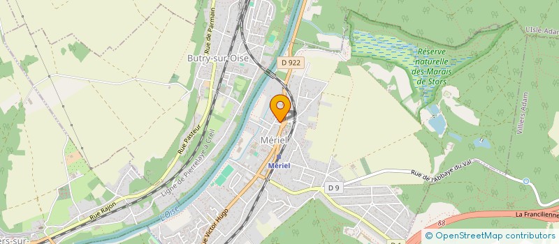 localisation de l'entreprise LES BALLERINES DE LILI  MERIEL