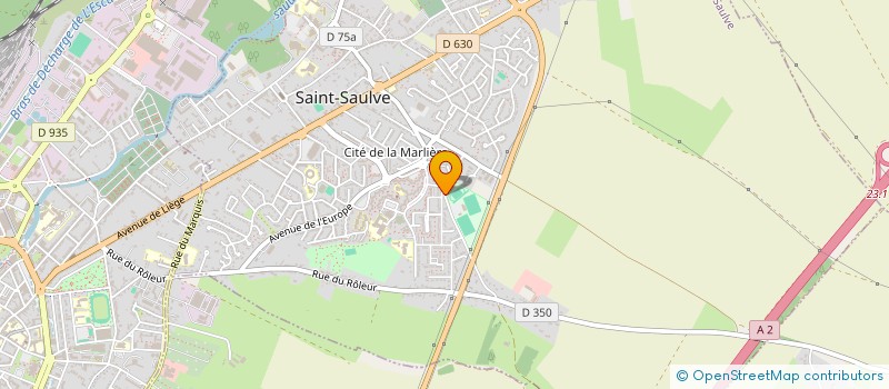 localisation de l'entreprise LES BALLETS DU HAINAUT à SAINT-SAULVE