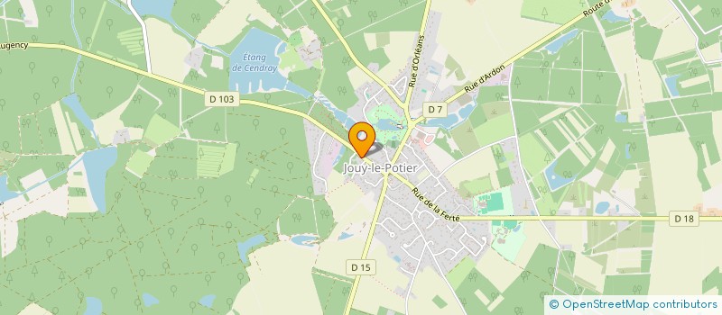 localisation de l'entreprise LES BALLONS DE LOIRE à JOUY-LE-POTIER