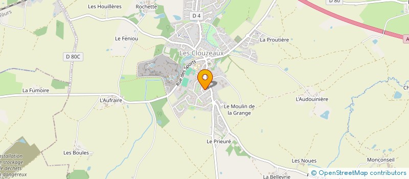 localisation de l'entreprise LES BALLONS DU COEUR  AUBIGNY-LES CLOUZEAUX