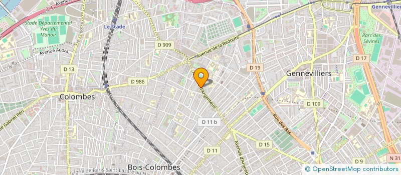 localisation de l'entreprise LES BALLONS DU COEUR à BOIS-COLOMBES