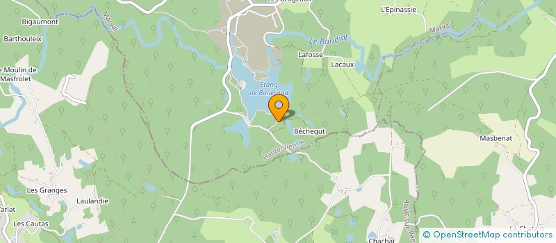 localisation de l'entreprise LES BALLONS DU PERIGORD LIMOUSIN à MAISONNAIS-SUR-TARDOIRE