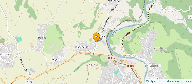 localisation de l'entreprise LES BALS A JI'K à POLIGNAC