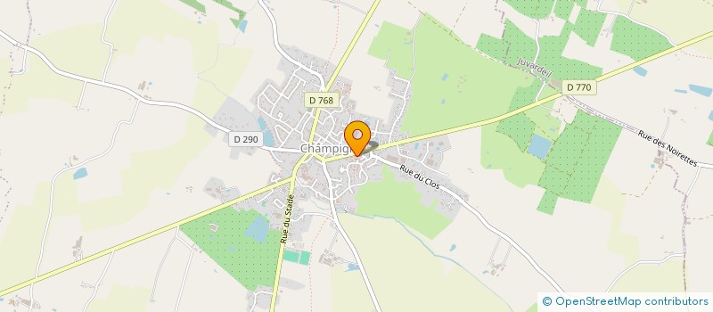 localisation de l'entreprise LES BALS PAYSANS  LES HAUTS-D'ANJOU