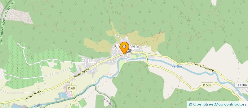 localisation de l'entreprise LES BALS VOYAGEURS  CHATILLON-EN-DIOIS