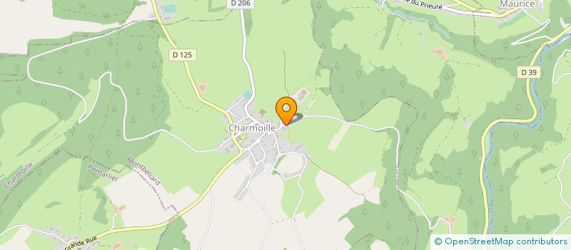 localisation de l'entreprise LES BALTRINGUES à CHARMOILLE