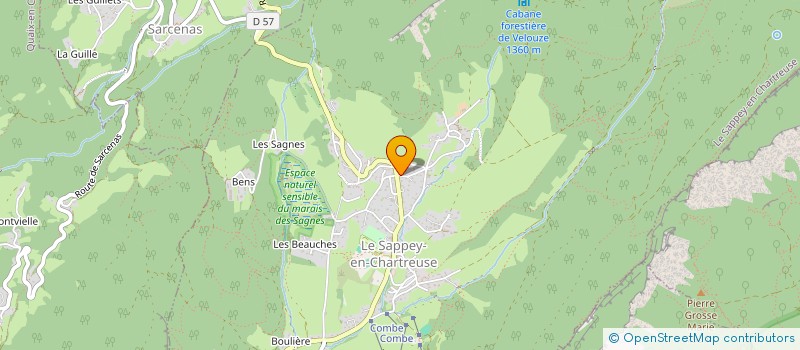 localisation de l'entreprise LES BALUCH'  LE SAPPEY-EN-CHARTREUSE