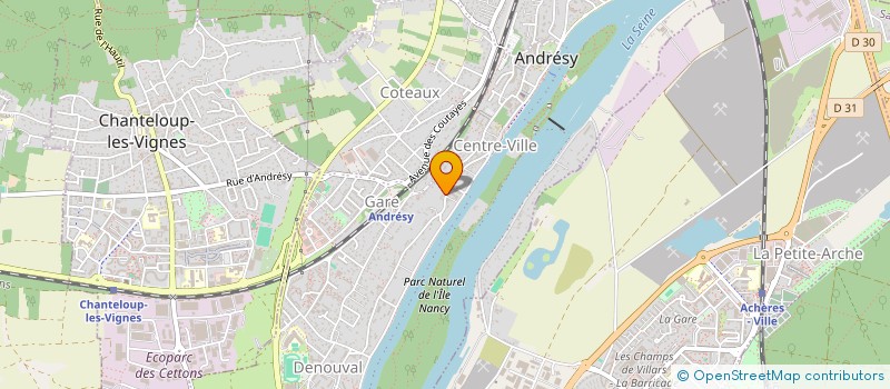 localisation de l'entreprise LES BAMAS  ANDRESY