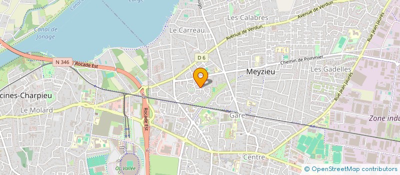 localisation de l'entreprise LES BAMBANES  MEYZIEU