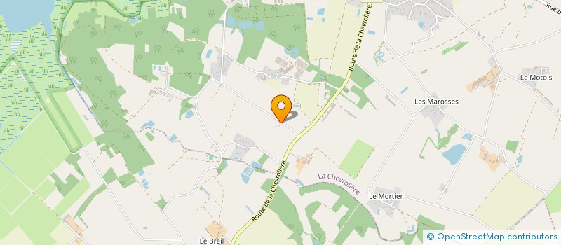 localisation de l'entreprise LES BAMBI'NOUS  LA CHEVROLIERE