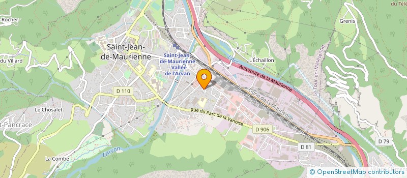 localisation de l'entreprise LES BAMBINS  SAINT-JEAN-DE-MAURIENNE