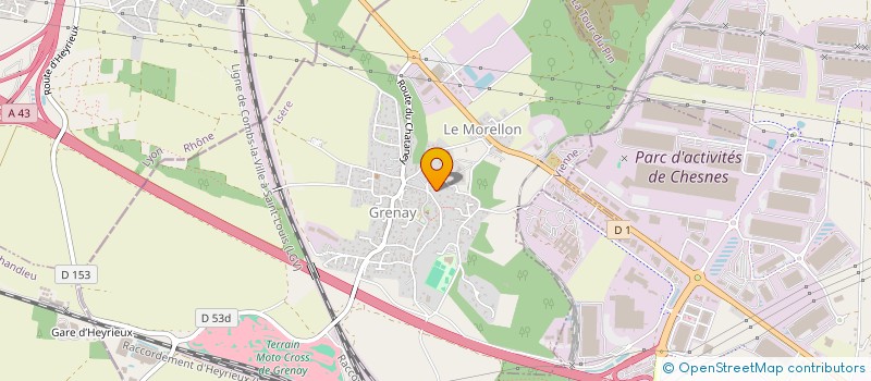 localisation de l'entreprise LES BAMBINS DE GRENAY  GRENAY