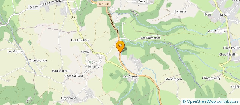 localisation de l'entreprise LES BAMBINS DE HAUTE-SAVOIE  MESIGNY