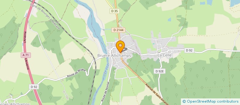 localisation de l'entreprise LES BAMBINS DE LA COLONNE  BRUERE-ALLICHAMPS