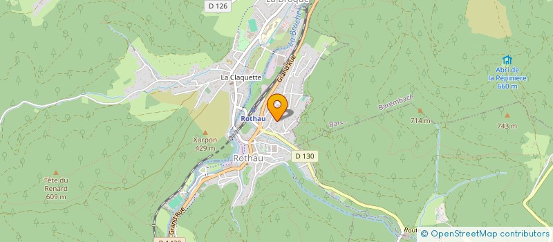 localisation de l'entreprise LES BAMBINS DE LA VALLEE  ROTHAU