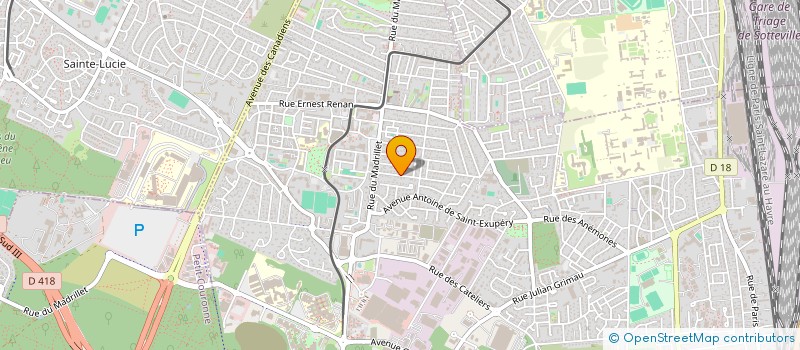 localisation de l'entreprise LES BAMBINS DES ASSISTANTES MATERNELLES STEPHANAISES  SAINT-ETIENNE-DU-ROUVRAY