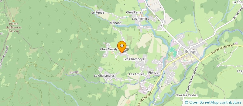 localisation de l'entreprise LES BAMBINS DES HABERES à HABERE-LULLIN