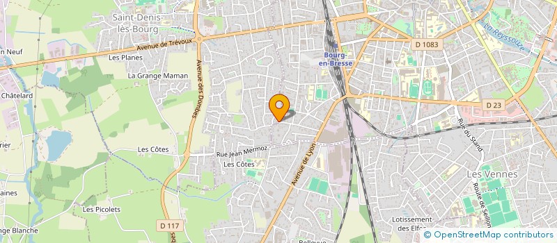localisation de l'entreprise LES BAMBOUS à SAINT-DENIS-LES-BOURG