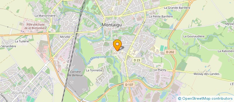 localisation de l'entreprise LES BAMBOUS à MONTAIGU-VENDEE