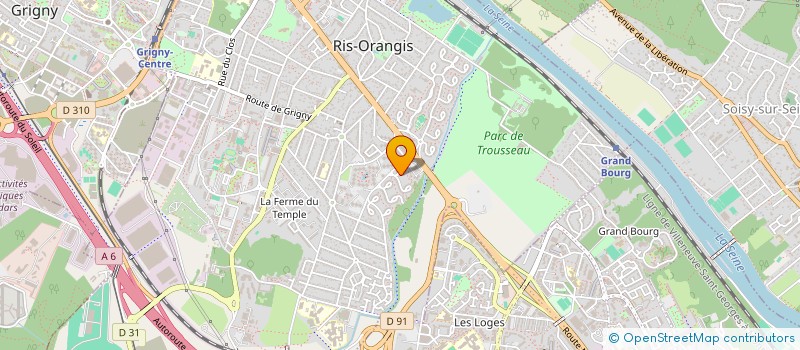 localisation de l'entreprise LES BANANIERS à RIS-ORANGIS