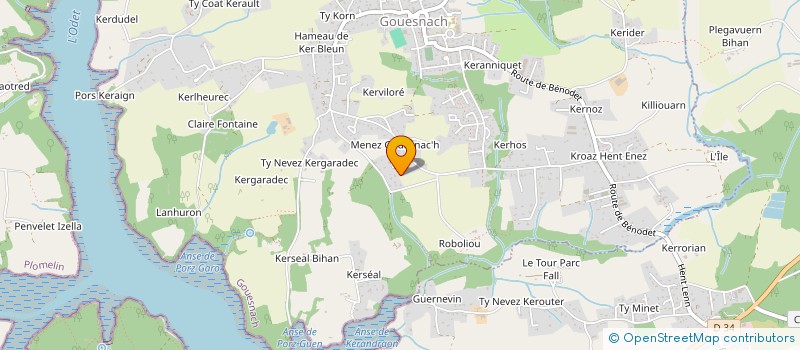 localisation de l'entreprise LES BANANIERS  GOUESNACH