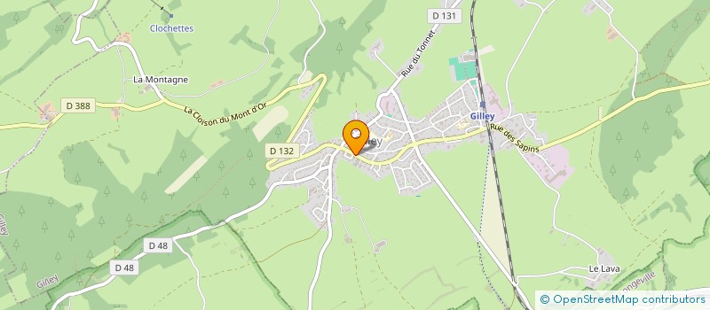 localisation de l'entreprise LES BANDANAS ROUGES  GILLEY