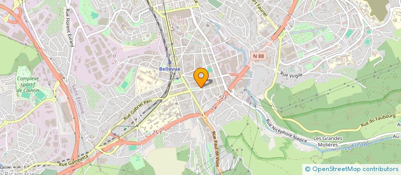 localisation de l'entreprise LES BANDITS DE GRAND MOULIN  SAINT-ETIENNE