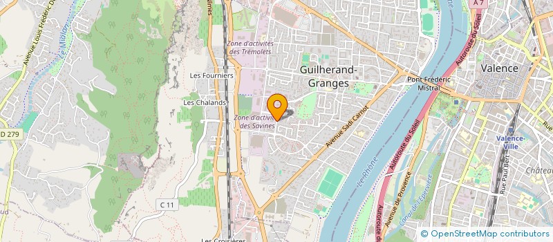 localisation de l'entreprise LES BANQUETS à GUILHERAND-GRANGES