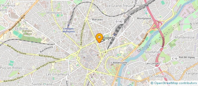 localisation de l'entreprise LES BANTURLES à LIMOGES