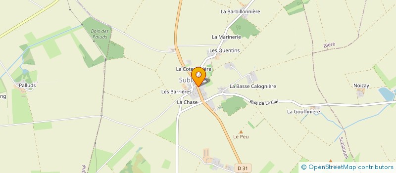 localisation de l'entreprise LES BAOBABS  SUBLAINES