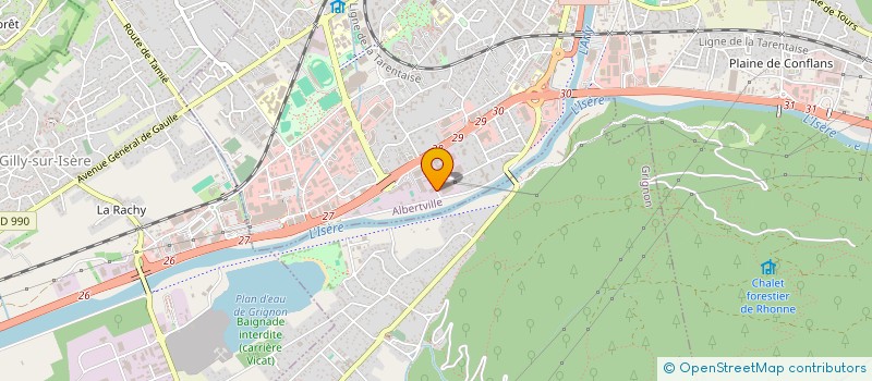 localisation de l'entreprise LES BAOBABS  ALBERTVILLE