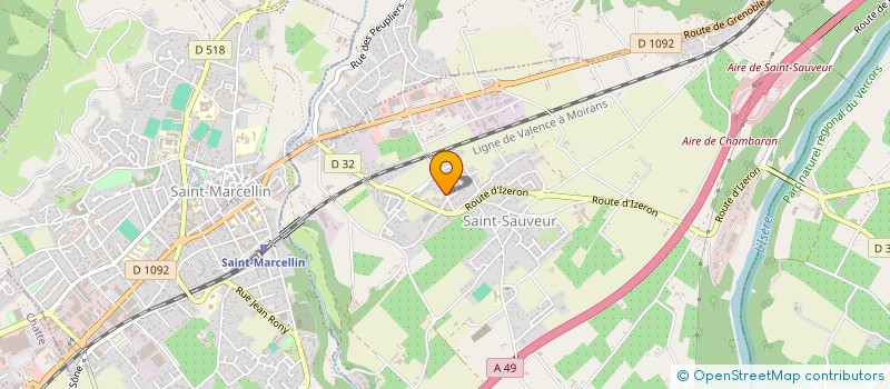 localisation de l'entreprise LES BAOLELES  SAINT-SAUVEUR