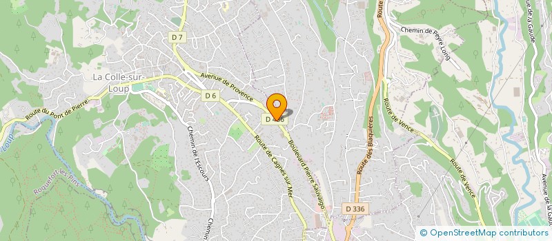 localisation de l'entreprise LES BAOUS à LA COLLE-SUR-LOUP