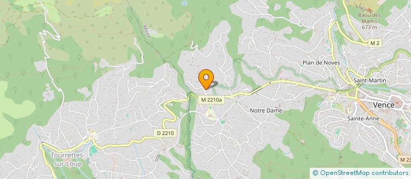 localisation de l'entreprise LES BAOUS  VENCE