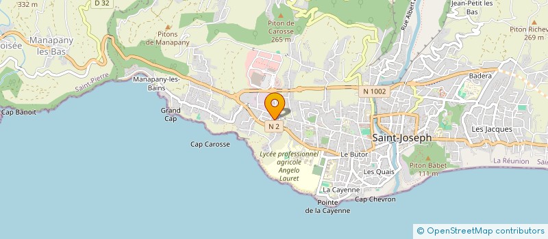 localisation de l'entreprise LES BAPTISTINES à SAINT-JOSEPH