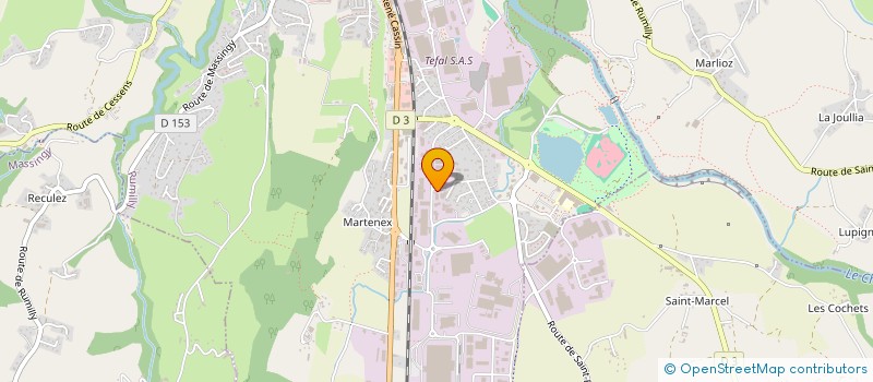 localisation de l'entreprise LES BARAGNES  RUMILLY